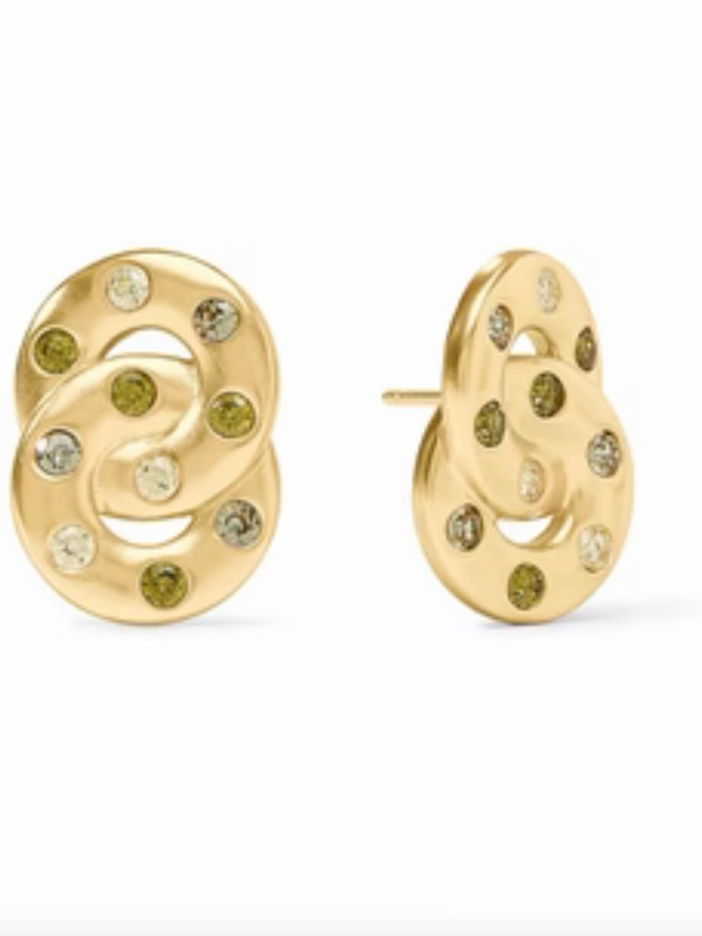 Rainbow Infinity Earrings - Shades of Jade